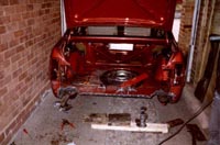 Nova being straightened, Oct 2002