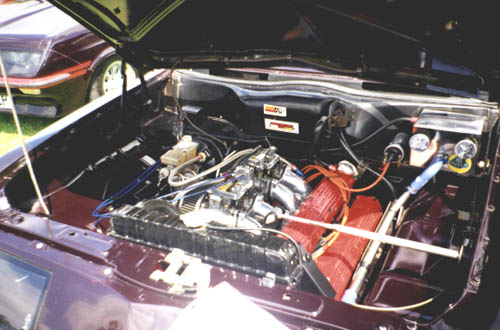 Engine bay of modified HC Sportshatch
