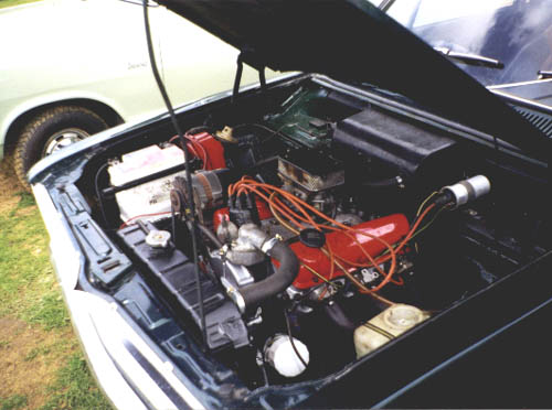 Engine bay of V6 powered HB Viva
