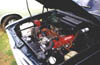Engine bay of V6 powered HB
