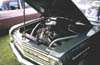 Engine bay of Chevy powered PB Cresta